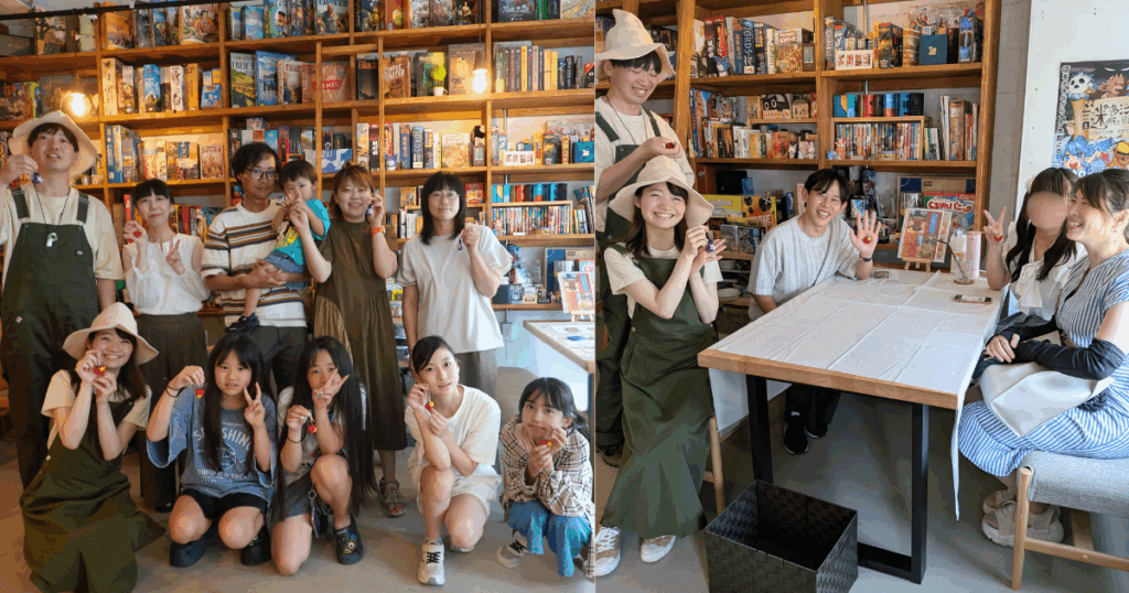 【ワークショップ実施報告】2025年8月3日（日）こびとの農園×Milk＆Puzzle「夏野菜のストラップを作ろう！」　ワークショップ終了時の集合写真