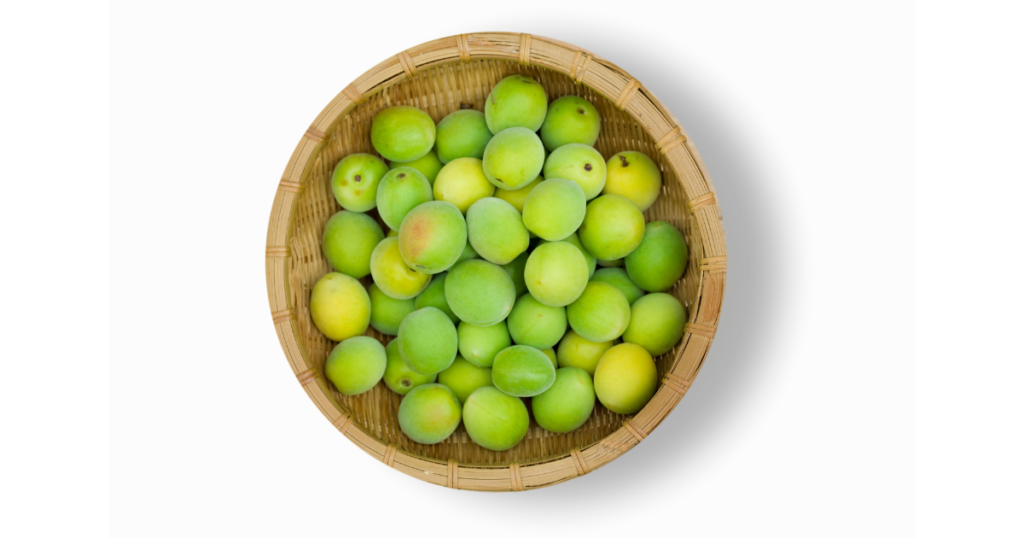 収穫されたウメ（梅）