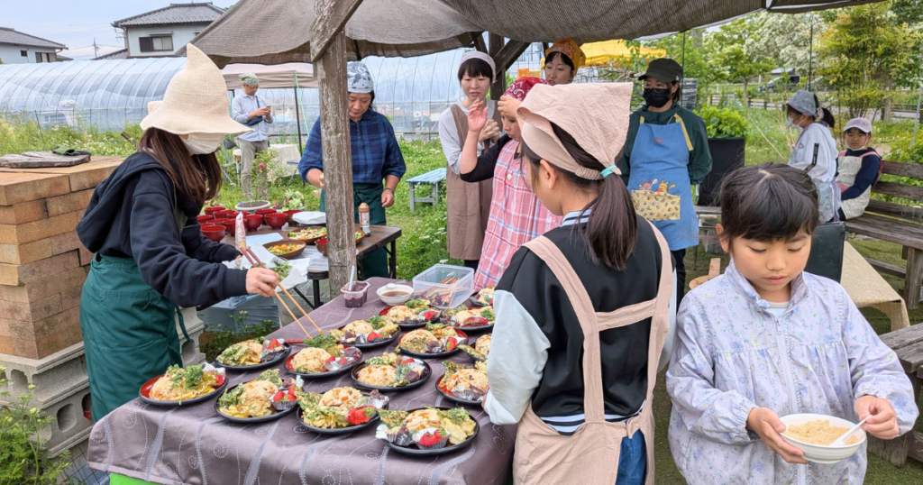 【ワークショップ実施報告】公益財団法人キユーピーみらいたまご財団助成事業プログラムA「食育活動助成」　循環型食育講座「つくって、たべて、また土へ。いのちのひみつを体験しよう」　A日程2026年4月29日・6月14日 (料理の取り分け)
