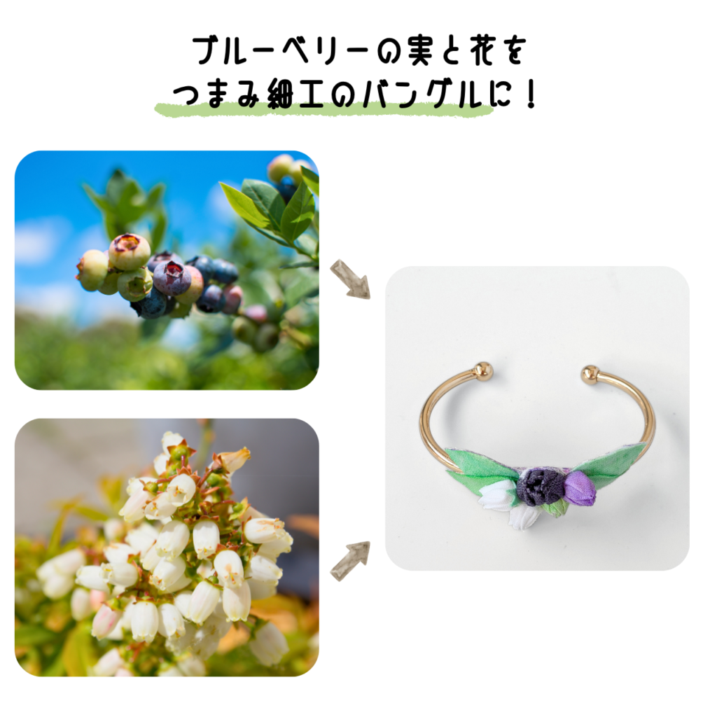 商品写真「こびとの農園の作品」ブルーベリーのバングル